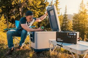 Inergy Kodiak powering cooler outside