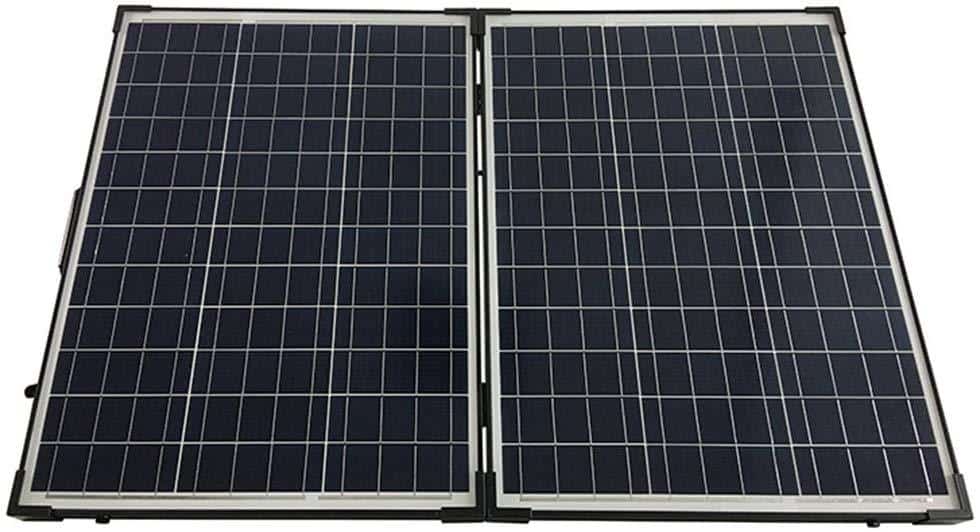 Front of HQST 100-watt polycrystalline solar panel