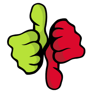 Thumbs up thumbs down animation