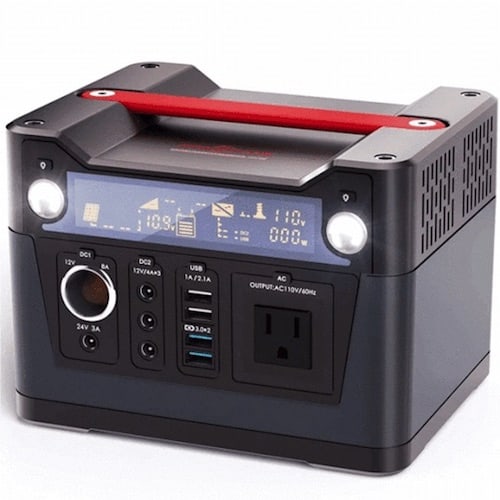 Rockpals 300W solar generator front view