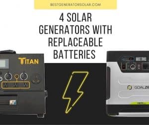 4 Solar Generators With Replaceable Batteries cover