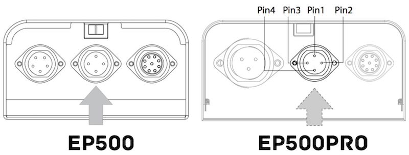 EP500 and EP500Pro solar input diagrams