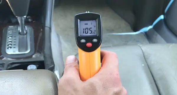 T8 Apex temperature reading in car