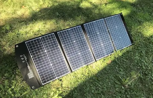 Elecaenta solar panel front opened