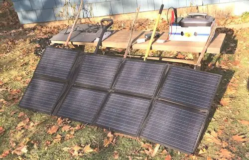 Atem Power solar panel unfolded