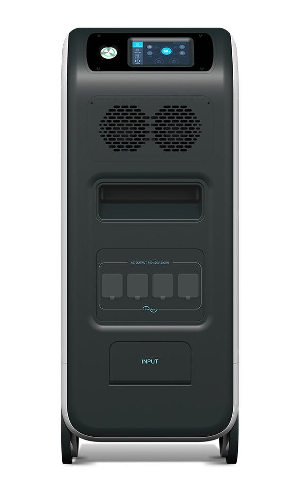Bluetti EP500 front view showing ports