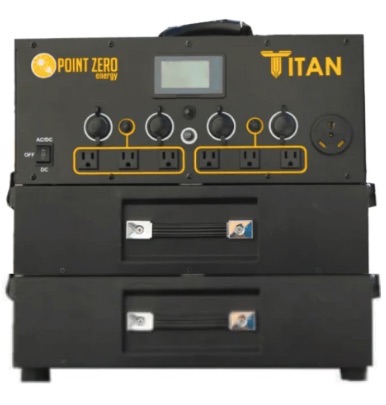 Titan solar generator with 2 batteries