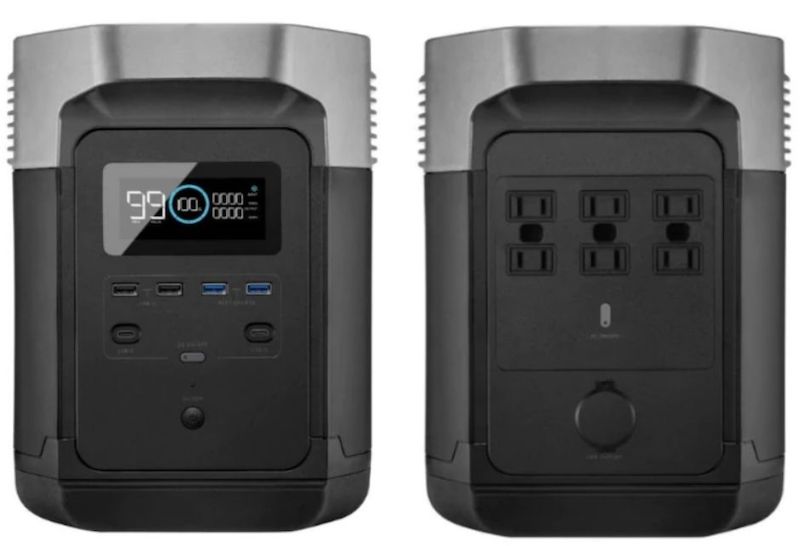 EcoFlow Delta 1300 front and back