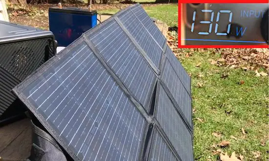Solar charging the EB55