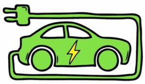 EV charging graphic