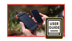 Image of person holding a solar power bank
