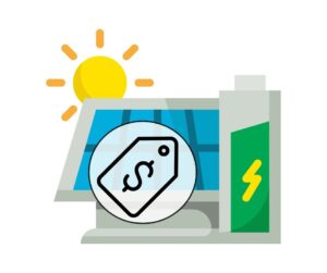 cost of solar generators graphic