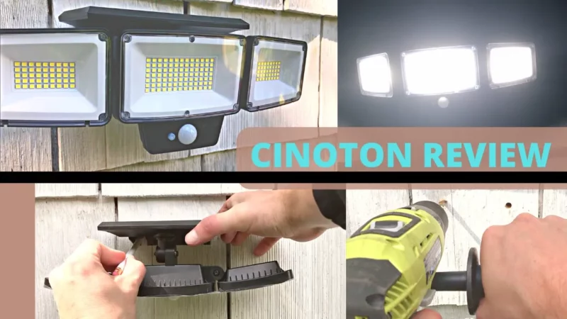 CINOTON Solar LED (w/ Motion Sensor) Review: A Budget-Friendly Outdoor Floodlight