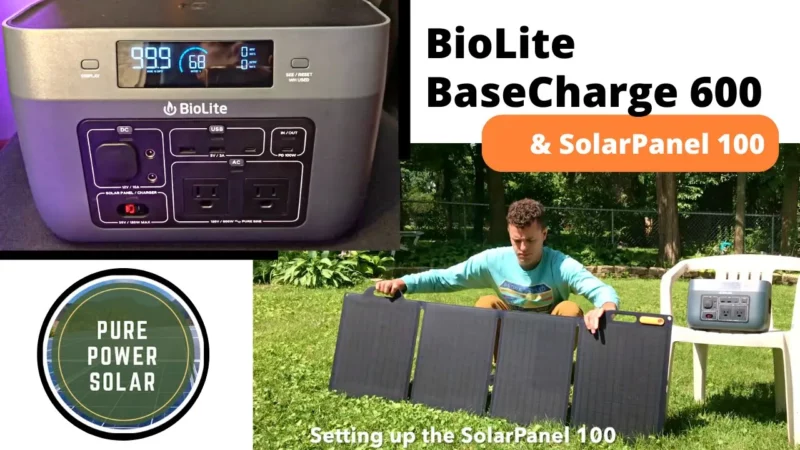 BioLite BaseCharge 600 & SolarPanel 100